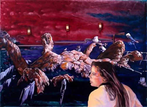 The Blob · oil and acrylic on canvas · 52.2 cm x72.3 cm · 2019 · The Blob · oil and acrylic on canvas · 김재준 · (이미지출처 = 충무로갤러리)