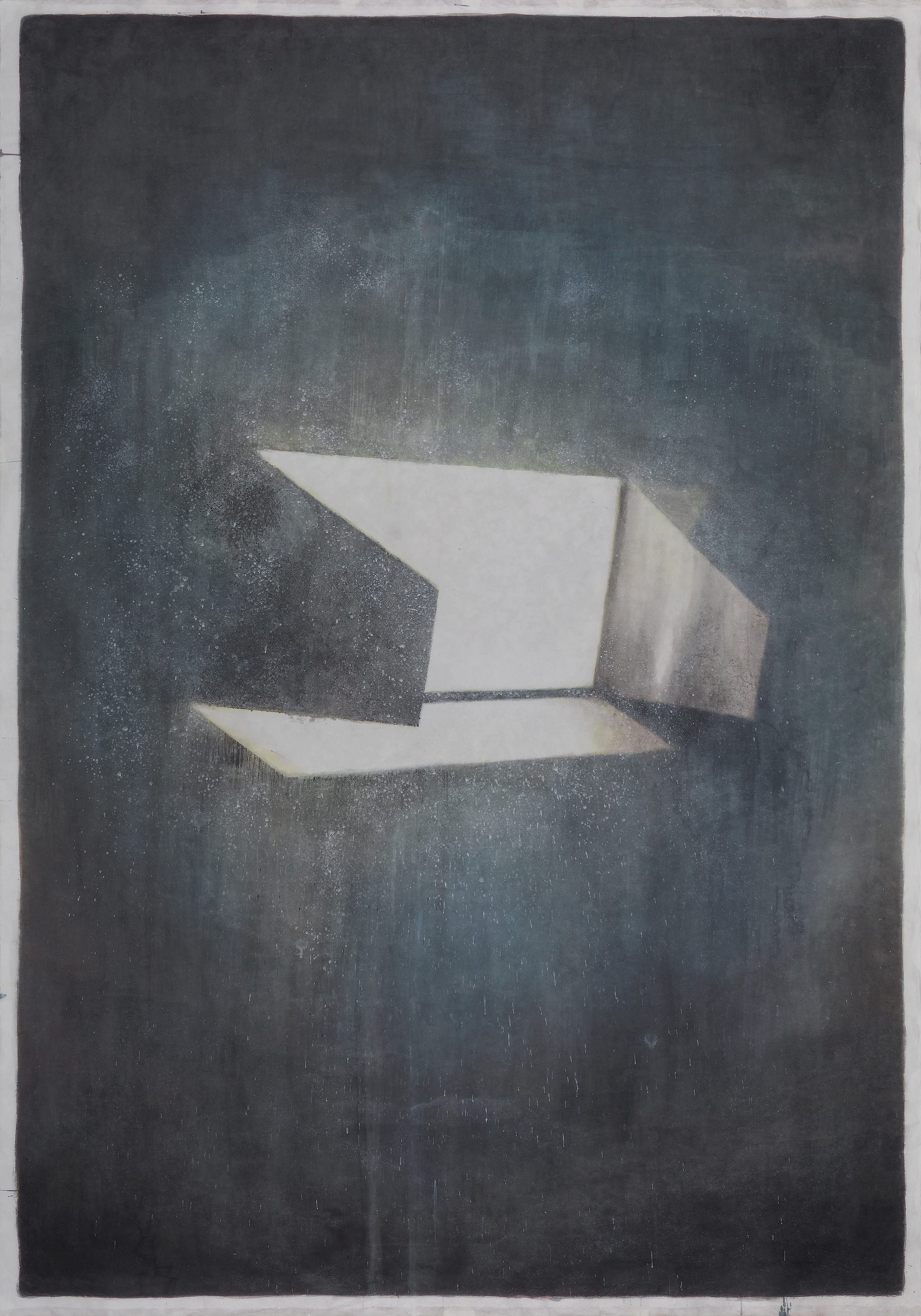 빛나는 모든 것으로부터 · 장지에 아크릴릭 · 210 x 150 cm · 2019 · 양유연 · (이미지출처 = 챕터투)