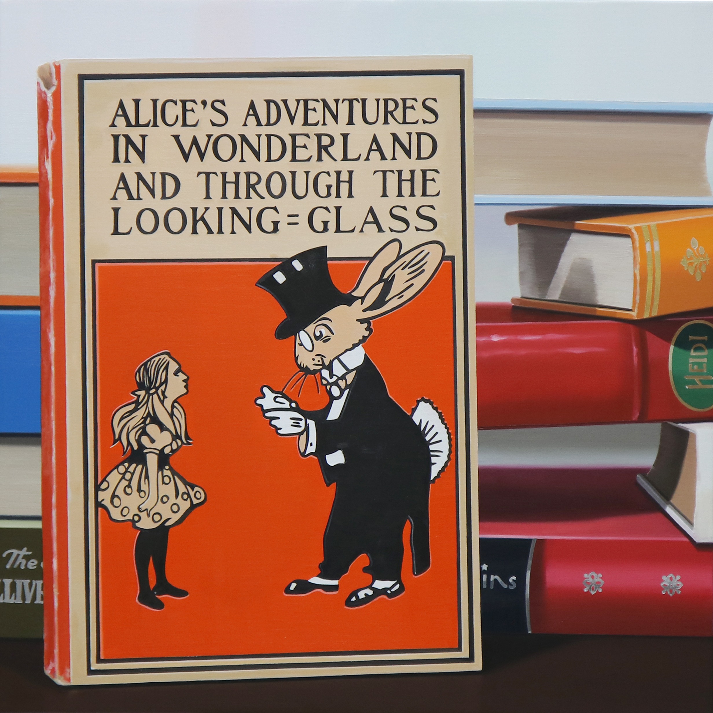 Vintage books-Alice · oil on canvas · 45.5 x 45.5 cm · 2022 · Vintage books-Alice · oil on canvas · 서유라
