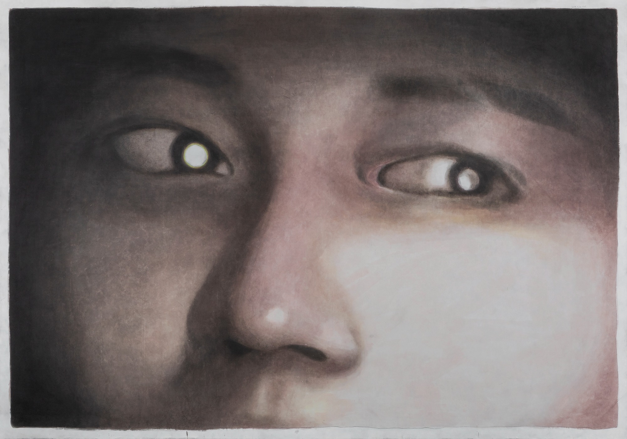 휘광 · 장지에 아크릴릭 · 150 x 210 cm · 2019 · 양유연 · (이미지출처 = 챕터투)