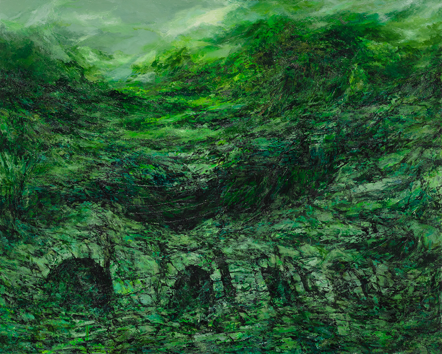 기다림 숲 · Acrylic on canvas · 130x162cm · 2022 · 박미경 · (이미지출처 = 플레이스막1)