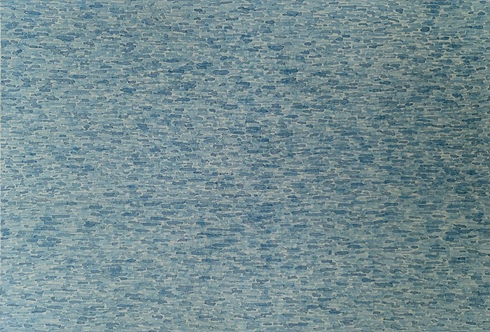 바다 담은 붓질 1 · 한지에 채색 · 130.3x89.4cm · 2022 · 김동길 · (이미지출처 = 사이아트 스페이스)