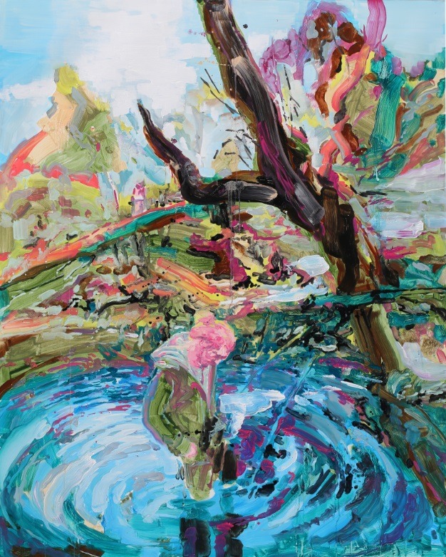낯선 숲의 일탈자들 · Oil on canvas · 227 x 181cm · 2022 · 권여현 · (이미지 제공 = 갤러리JJ)