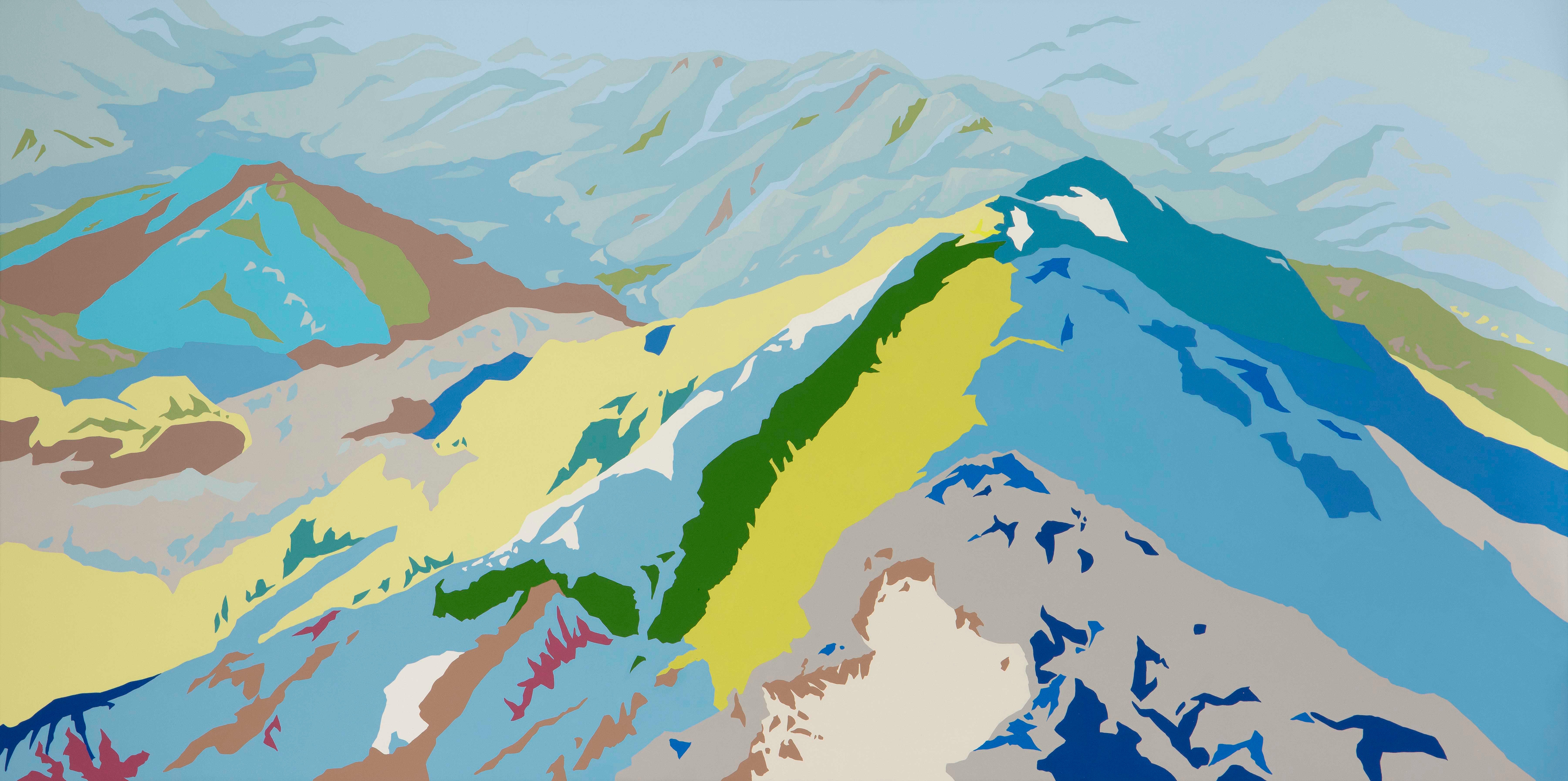 G-Landscape · Acrylic on Canvas · 70x140cm · 2021 · 서지선 · (이미지제공 = 삼원갤러리)