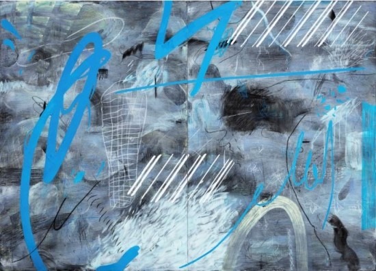 시간의 지층#3 · acrylic on canvas · 162.2x224cm · 2022 · 도희 · (이미지출처 = 갤러리도스)