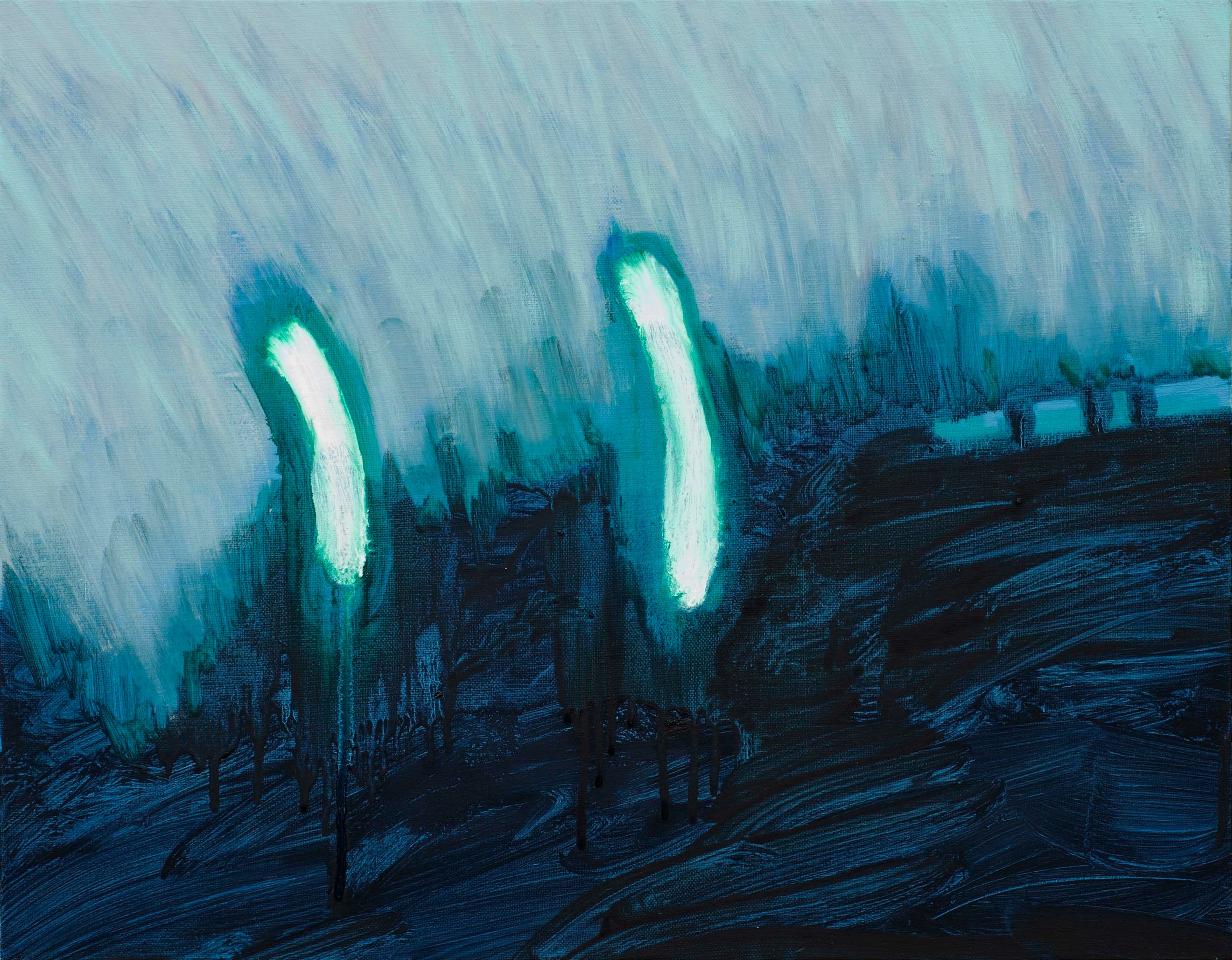 밤 빛 · Oil on canvas · 40.9x53cm · 2022 · 신준민