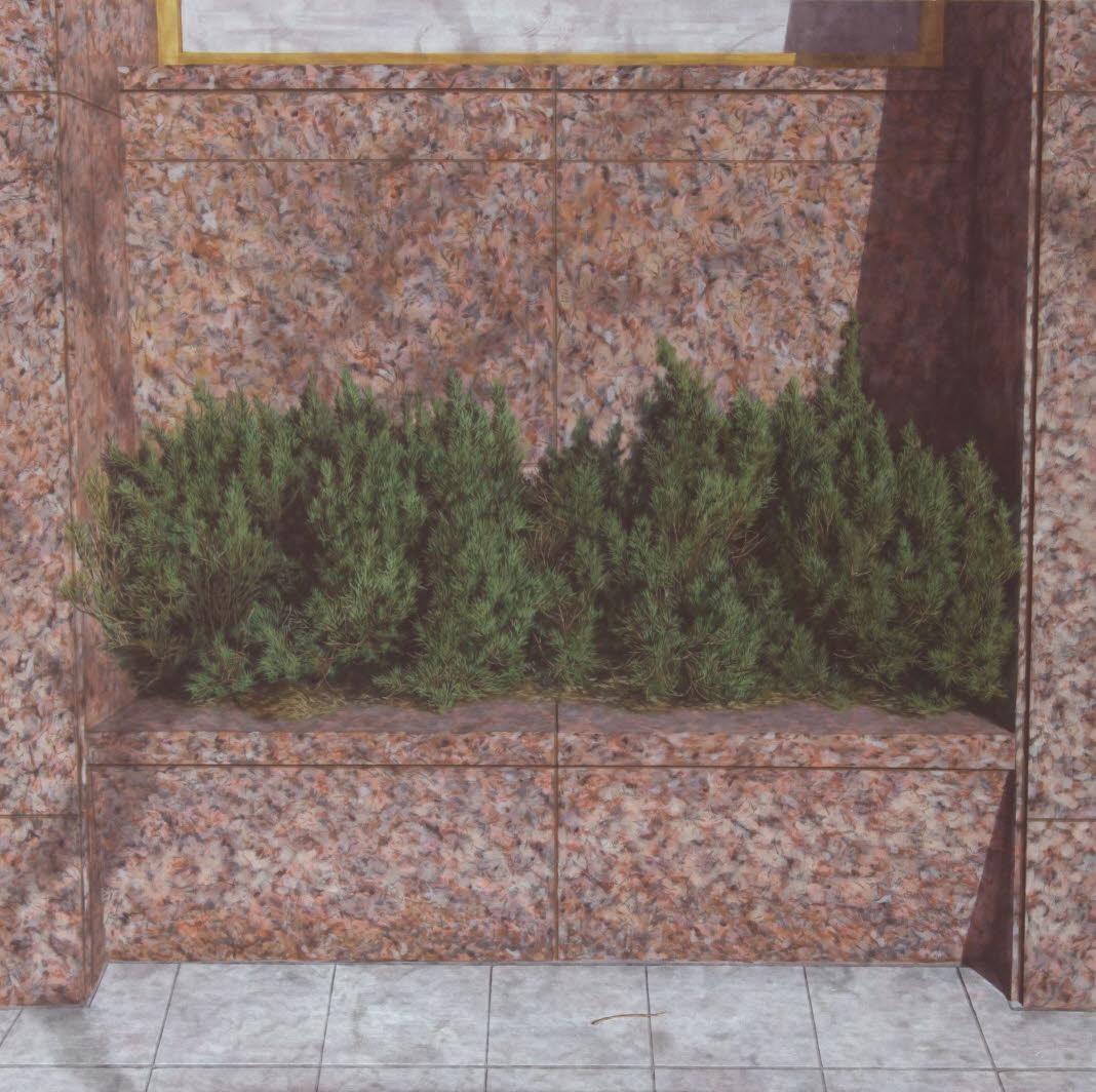옆인도 · 한지에 채색 · 120×120cm · 2015 · 이현호 · (이미지출처 = 이천시립월전미술관) · (Source = Woljeon Museum of Art Icheon)