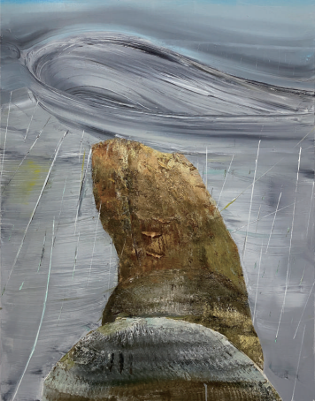 폭풍 027 · Oil on canvas · 116.8 x 91cm · 2022 · 안지산 · (이미지제공 = 조현화랑)