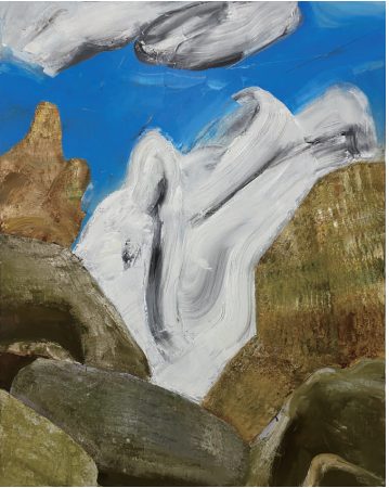 폭풍 028 · Oil on canvas · 116.8 x 91cm · 2022 · 안지산 · (이미지제공 = 조현화랑)