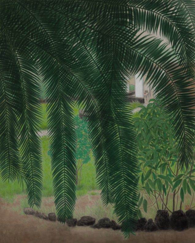 Towards · Color on Canvas · 162 x 130cm · 2022 · Towards · Color on Canvas · 김보희 · Kim Bohie · (이미지출처 = 제주현대미술관) · (Source = Jeju Museum of Contemporary Art)