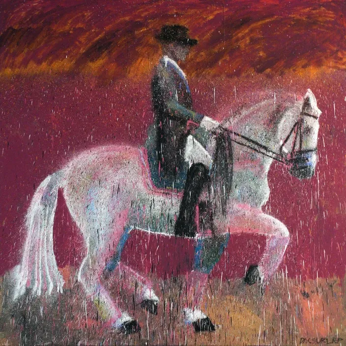 sunset · aceylic on canvas · 130 x 130 cm · 2022 · sunset · aceylic on canvas · 닥설랍 · DACSURLAP · (제공 = 러브 컨템포러리 아트) · (Source = luv contemporary art)