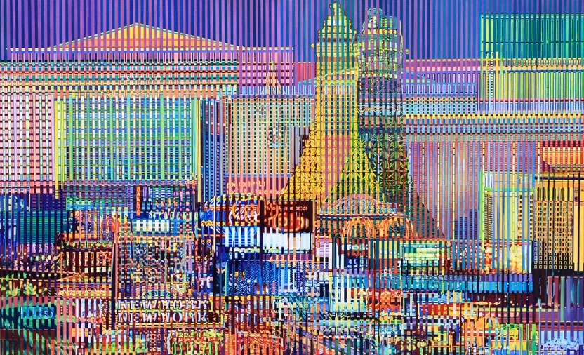 Eiffel-Tower · Oil on canvas · 89.4 x 145.5 · 2016 · Eiffel-Tower · Oil on canvas · 김지원 · Kim Jiwon · (이미지출처 = 충무로갤러리) · (Source = chungmuro gallery)