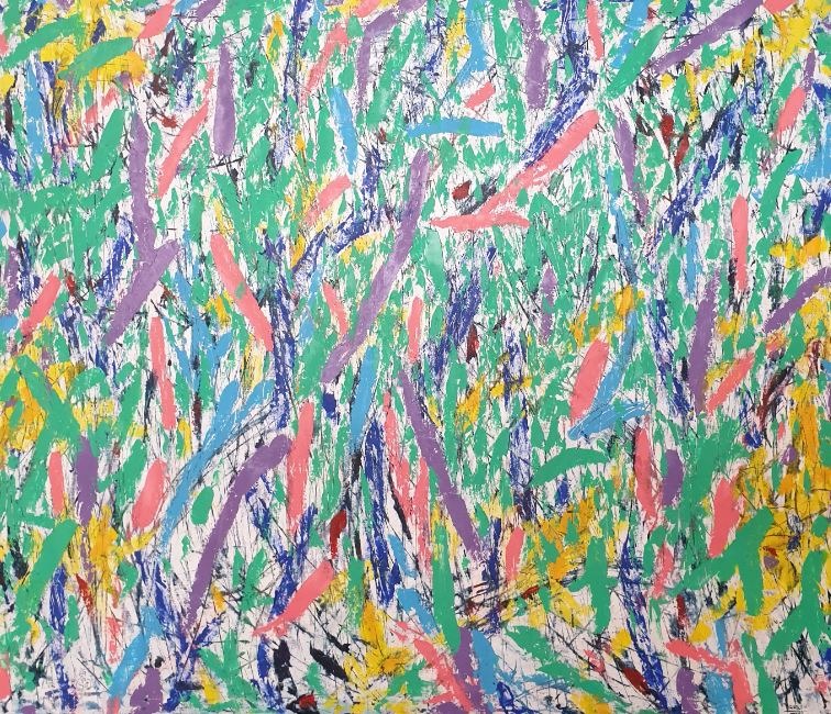 누드풍경 · 캔버스 위에 오일 · 98 x 84cm · 2021 · Nu-Paysage · Oil on canvas · 지창림 · Ji chang rim · (이미지 출처 = 유나이티드갤러리) · (Source = United Gallery)