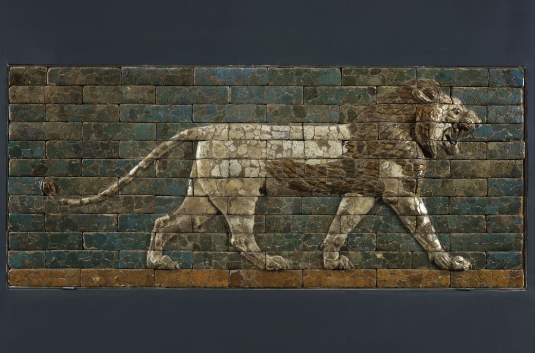 사자 벽돌 패널 · (이미지 출처 = 국립중앙박물관) · (Source = National Museum of Korea)
