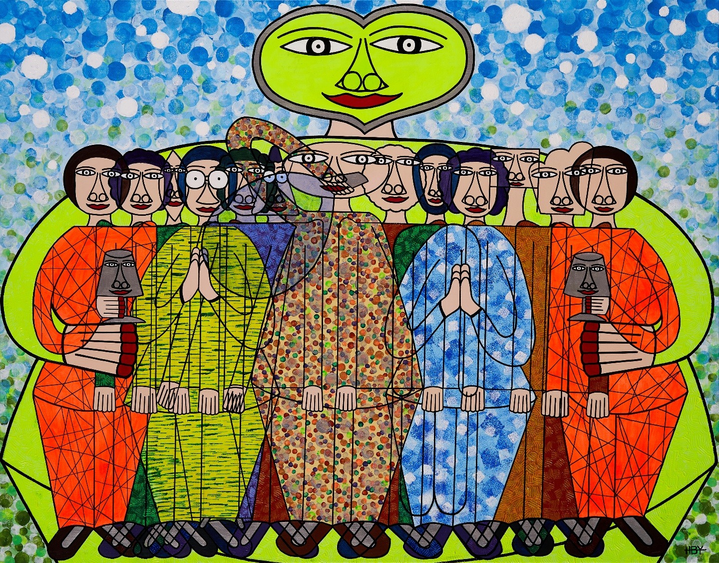 안아줘요 · 캔버스에 아크릴 · 2020 · Acrylic on canvas · 한부열 · Han Bu Yeol · (이미지 제공 = 문화체육관광부) · (Source = MCST)