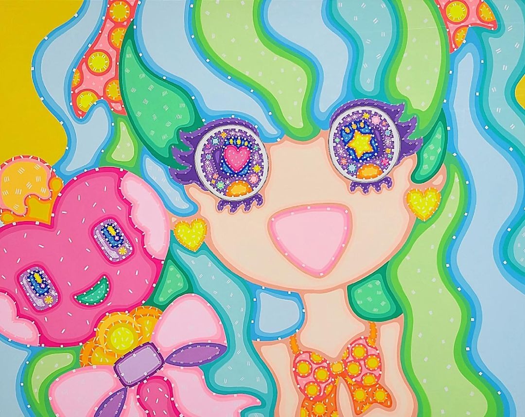 Wonderland-I Believe you! · 캔버스에 아크릴 · 90.9 x 72.7cm · 2022 · Wonderland-I Believe you! · Acrylic on canvas · 이사라 · Lee Sa Ra · (이미지 출처 = 갤러리 카르티즘) · (Source = Gallery Kartism)
