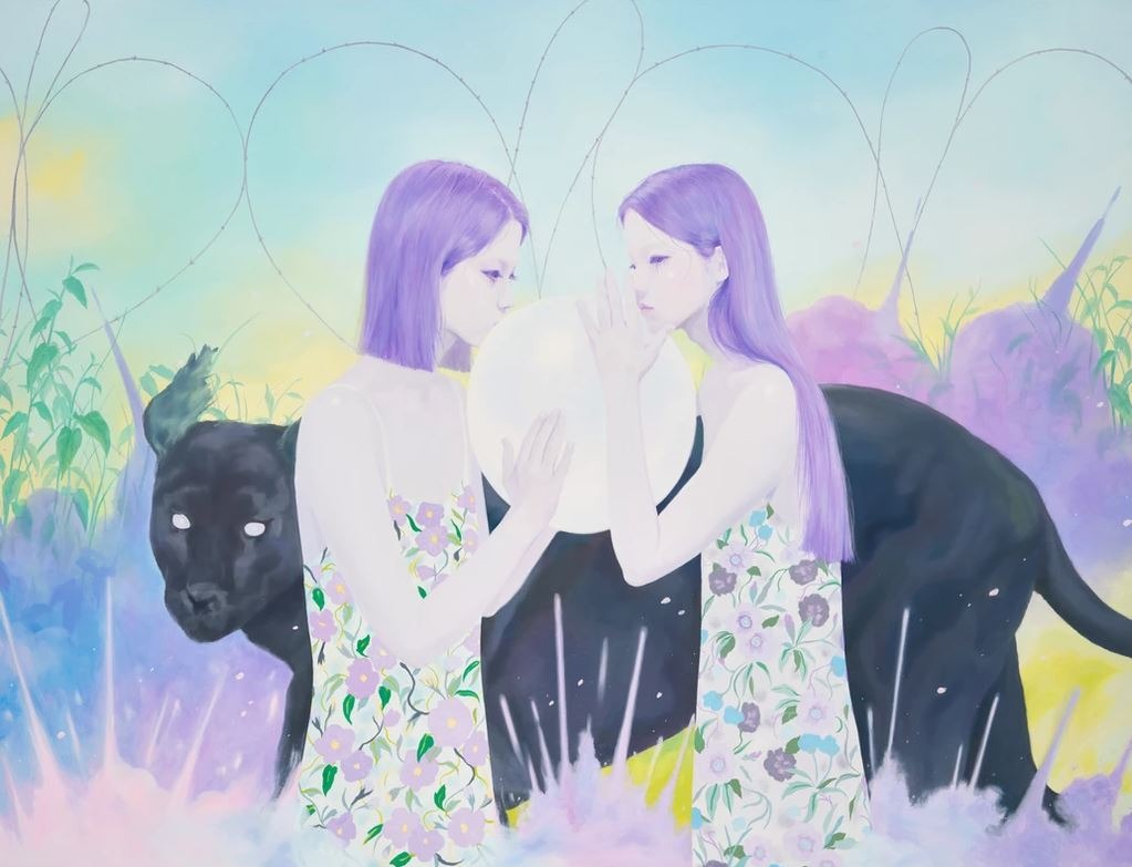 너의 소원 · 캔버스에 유화 · 145.5 x 112.1cm · 2022 · Oil on Canvas · 이지은 · Lee Jieun · (이미지 출처 = 최 컨템포러리 아트) · (Source = Choi Contemporary Art)