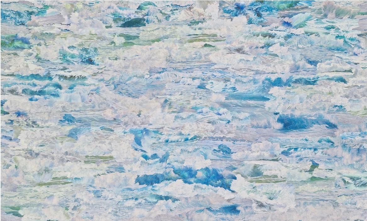In Between · digital printing on polyester · 86.5x140cm_220501 · 2022 · In Between · digital printing on polyester · 윤여선 · Yoon Yeosun · (이미지출처 = 학고재아트센터) · (Source = Hakgojae Art Center)