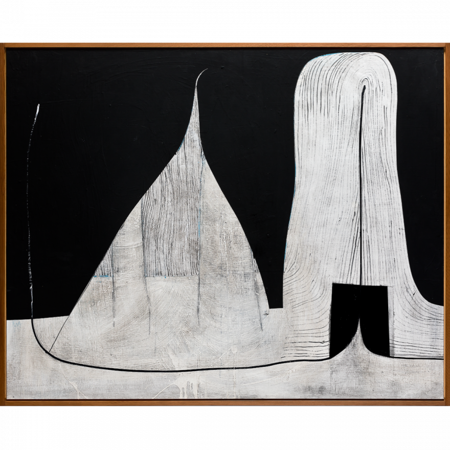 Untitled Painting 027 · Acrylic on charcoal · 121.9 x 152.4 cm · 2016 · Untitled Painting 027 · Acrylic on charcoal · 히로유키 하마다 · Hiroyuki Hamada · (이미지 출처 = 가나아트) · (Source = ganaart)