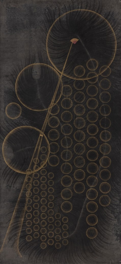 Dummy-No.83 · 종이에 먹 · 144x66cm · 2022 · 박웅규 · Park Wunggyu · (이미지 출처 = 보안1924) · (Source = Boan1942)