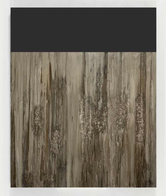 Untitled_The Black Path CXXXVIII · oil on canvas · 162.2 x 130.3 cm · 2022 · Untitled_The Black Path CXXXVIII · oil on canvas · 피정원 · Jungwon PHEE · (이미지 제공 = 서정아트) · (Source = Seojung Art)