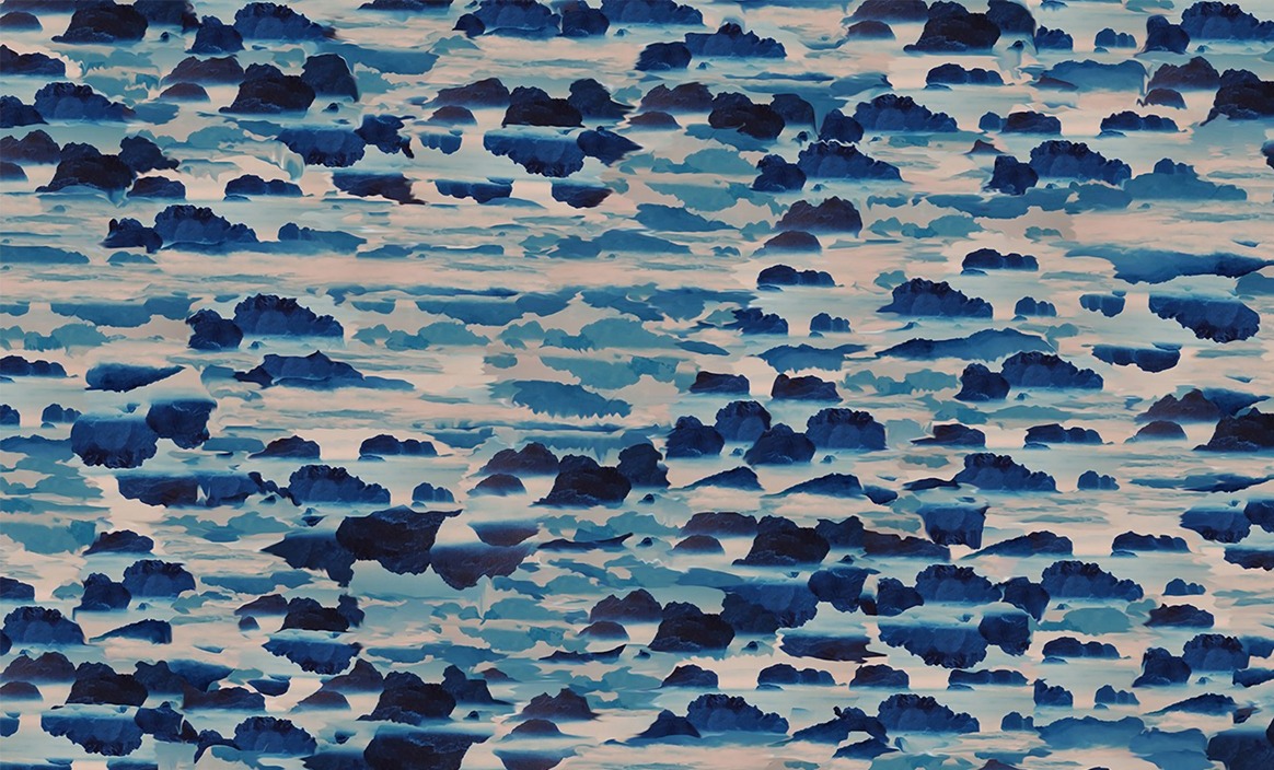 In Between · digital printing on polyester · 86.5x140cm_220502 · 2022 · In Between · digital printing on polyester · 윤여선 · Yoon Yeosun · (이미지출처 = 학고재아트센터) · (Source = Hakgojae Art Center)