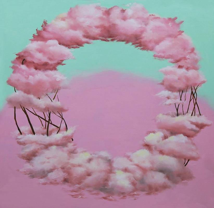 순환 · oil on canvas · 72.7X72.7cm · 2022 · 반혜진 · Ban Hyejin · (이미지출처 = 사이아트 스페이스) · (Source = CYART SPACE)