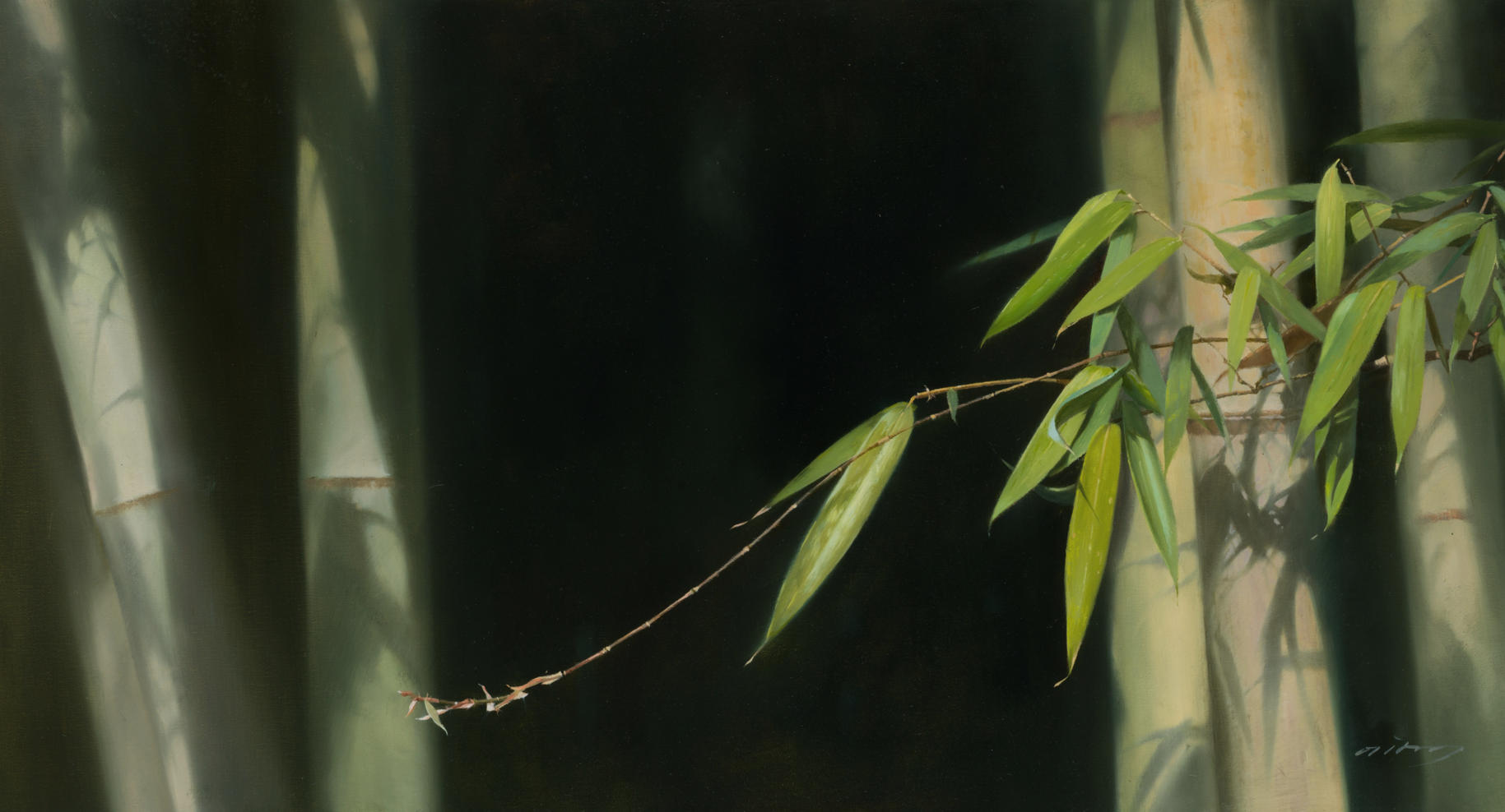 빛 - 바람 · 캔버스에 유화 · 75.0 x 41.0cm · Oil on canvas · 이창규 · Lee Chang Kyu · (이미지 출처 = 동원화랑) · (Source = Dong Won Gallery)
