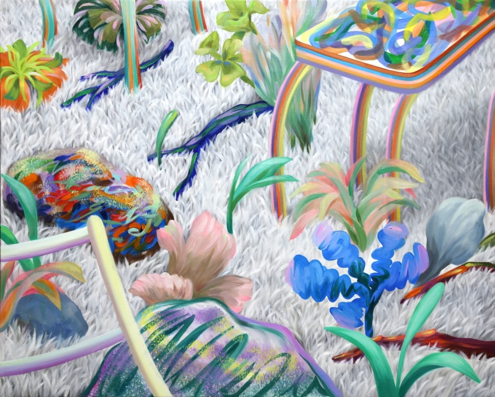 us, together · oil on canvas · 73x91cm · 2022 · us, together · oil on canvas · 김유진 · Kim Yujin · (이미지 출처 = 갤러리메르헨) · (Source = Gallery Marchen)