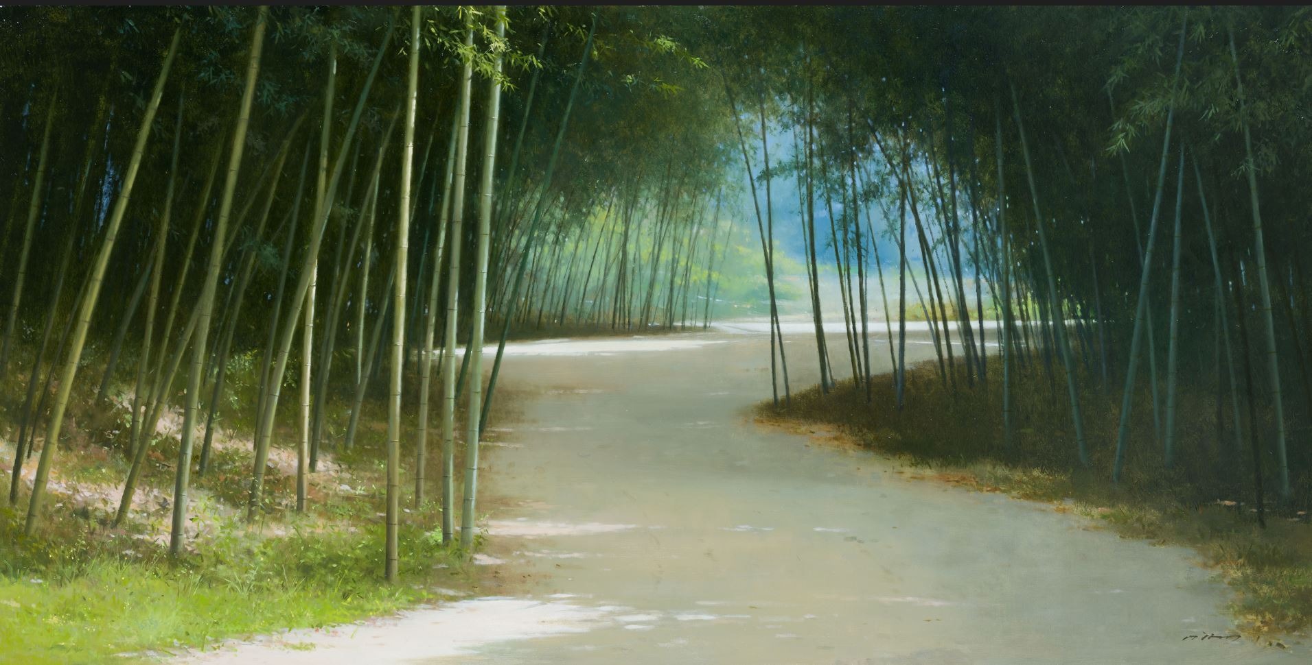 빛 - 바람 · 캔버스에 유화 · 130 x 65cm · Oil on canvas · 이창규 · Lee Chang Kyu · (이미지 출처 = 동원화랑) · (Source = Dong Won Gallery)