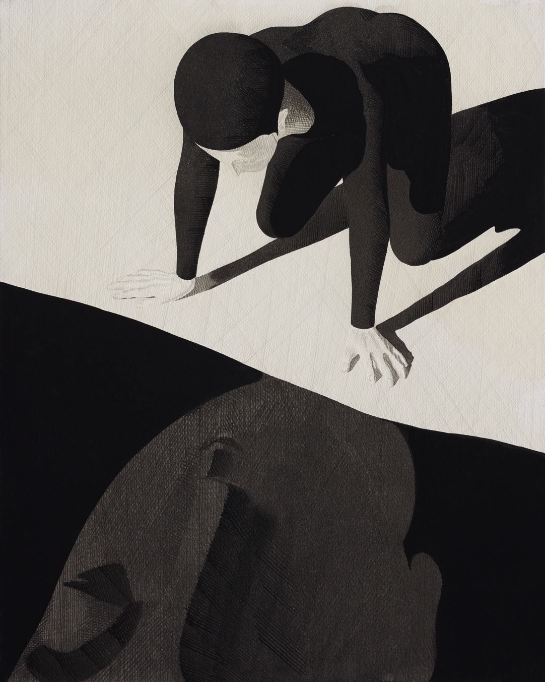 더 큰 나 · Ink and Acrylic on Paper · 2022 · A Bigger Version of Me · Ink and Acrylic on Paper · 무나씨 MOONASSI · MOONASSI · (제공 : 에브리데이몬데이)