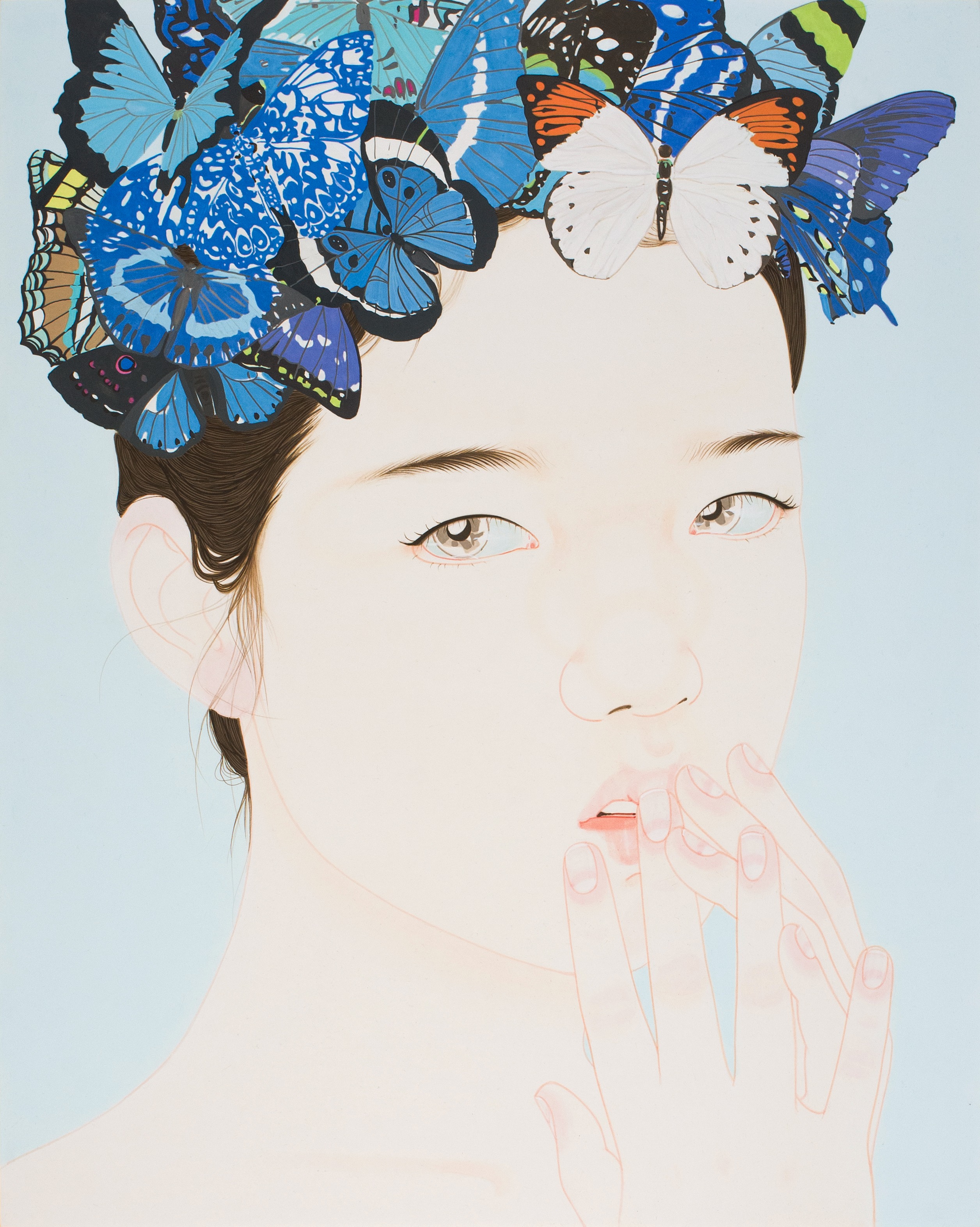 magic moment · 장지에 중채 · 90.9 x 72.7cm · 2022 · magic moment · pigment on korean paper · 박미진 · Park Mijin · (이미지 제공 = 갤러리미작) · (Source = Gallery Mizak)