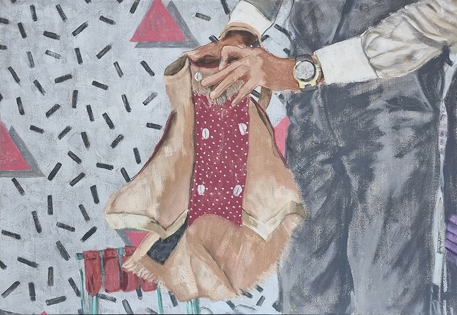 미미-크라이 · oil on canvas · 50.2x72.8cm · 2022 · Mimi-cry · oil on canvas · 신선우 · Xin Sunoo · (이미지출처 = 플레이스막1) · (Source = Placemak)