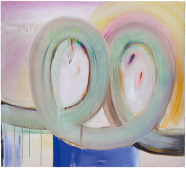 Love · Metallic and Acrylic Paint on Cotton Paper · 130.3 x 141cm · 2020 · Love · Metallic and Acrylic Paint on Cotton Paper · 양봄 · April Bohm Yang · ©Doubleheight gallery and the Artist. All rights reserved · ©Doubleheight gallery and the Artist. All rights reserved