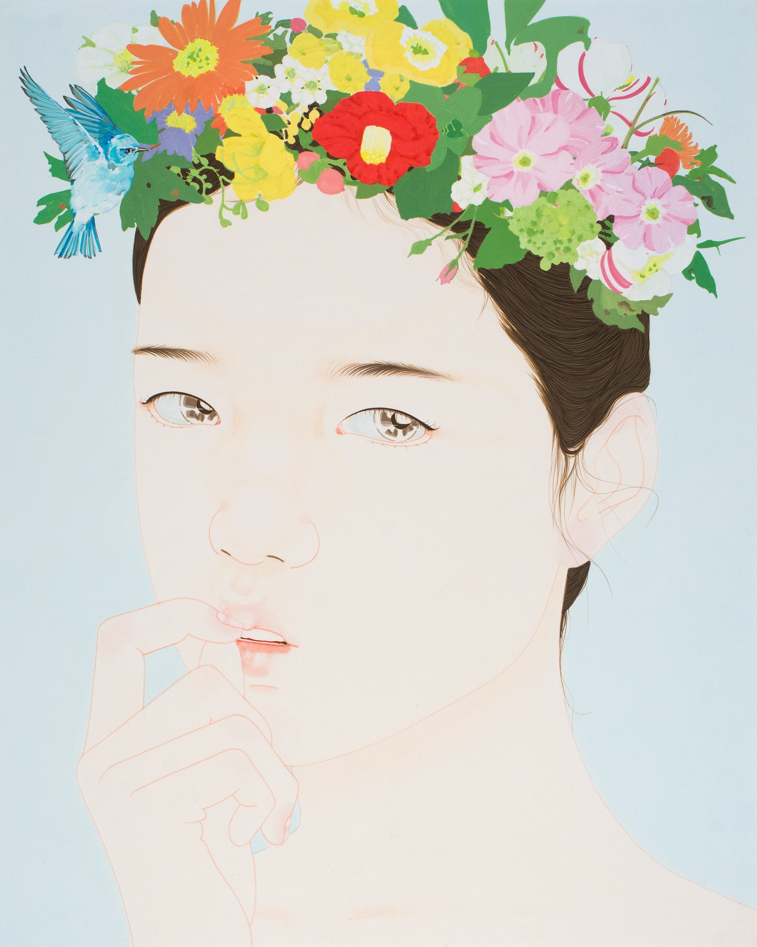 magicmoment · 장지에 중채 · 90.9 x 72.7 cm · 2022 · magicmoment · pigment on korean paper · 박미진 · Park Mijin · (이미지 제공 = 갤러리미작) · (Source = Gallery Mizak)