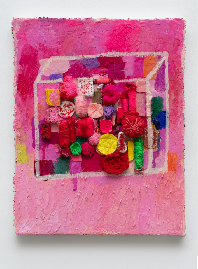 7-형용사의 마당 · Mixed media on canvas · 32x41cm · 2022 · The yard of adjectives · Mixed media on canvas · 전재은 · Jeon Jaeeun · (이미지 제공 = 이길이구갤러리) · (Source = 2gil29gallery)