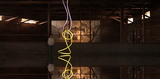 전시전경 · Exhibition view · (출처 = 춘포도정공장) · (Source = Old mill Chunpo)