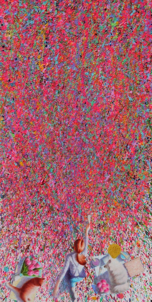 02 공존 · 캔버스에 유채 · 80x40cm · 2022 · 김찬주 · Kim Chanju · (이미지 제공 = 갤러리 반디트라소) · (Source = Gallery  banditrazos)