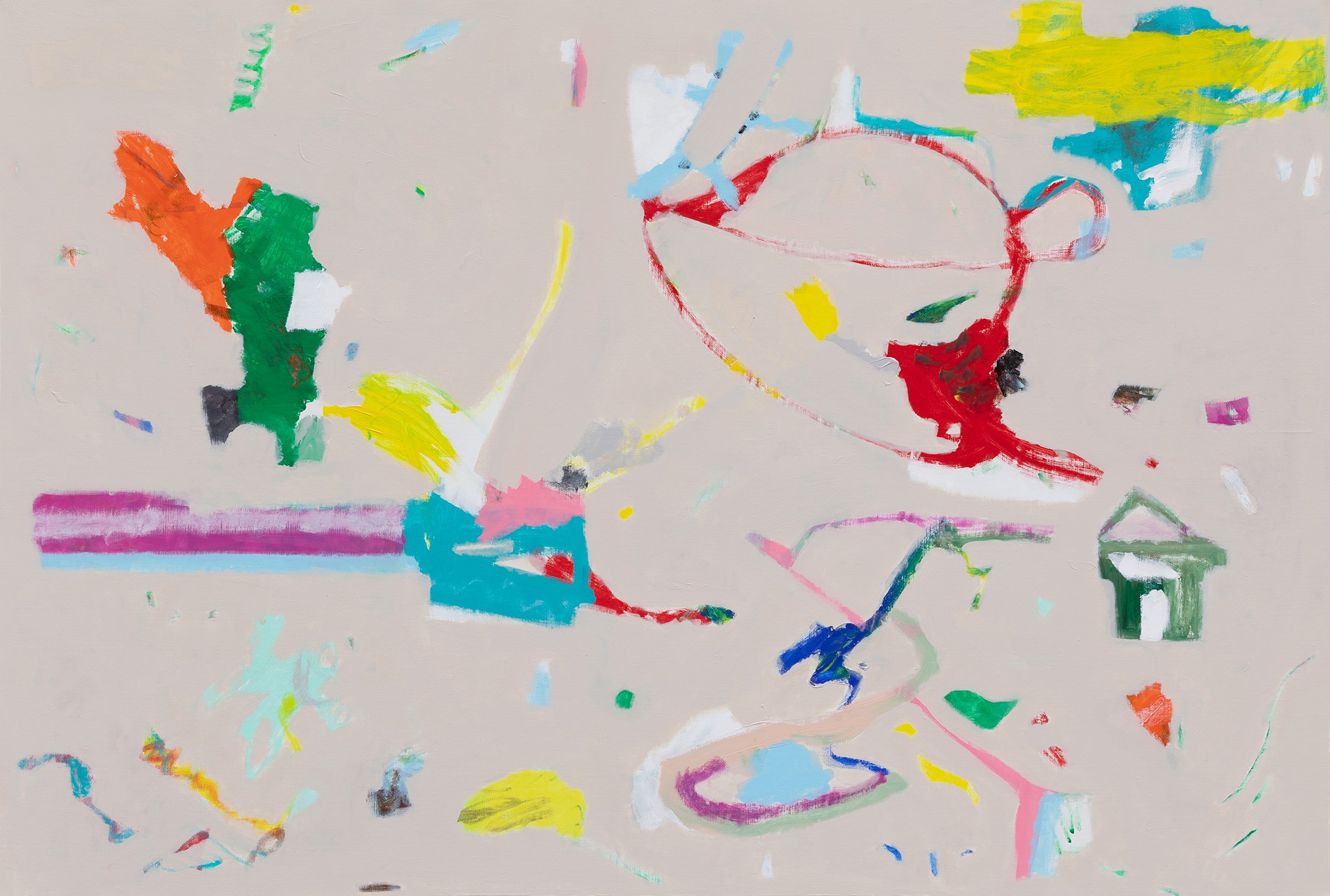 Everyday · Acrylic on Canvas · 180 x 120 cm · 2022 · Everyday · Acrylic on Canvas · 마이큐 · MY Q · (이미지 출처 = 신세계갤러리 본점) · (Source = shinsegae gallery)