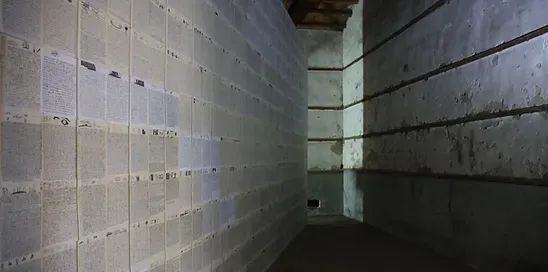 전시전경 · Exhibition view · (출처 = 춘포도정공장) · (Source = Old mill Chunpo)