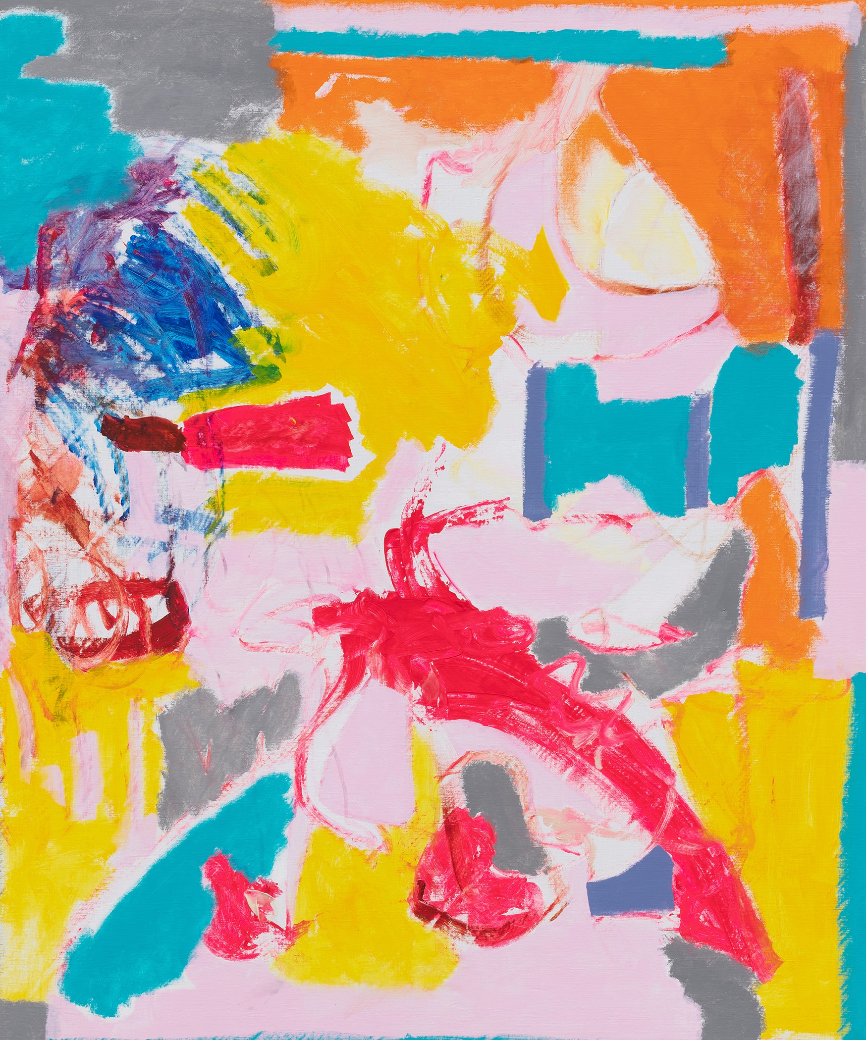Untitled · Acrylic on Canvas · 128 x 153 cm · 2022 · Untitled · Acrylic on Canvas · 마이큐 · MY Q · (이미지 출처 = 신세계갤러리 본점) · (Source = shinsegae gallery)
