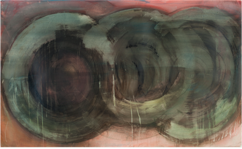 Bells of Silence.2 · Acrylic on Cotton Paper · 215 x 132cm · 2009 · Bells of Silence.2 · Acrylic on Cotton Paper · 양봄 · April Bohm Yang · ©Doubleheight gallery and the Artist. All rights reserved · ©Doubleheight gallery and the Artist. All rights reserved