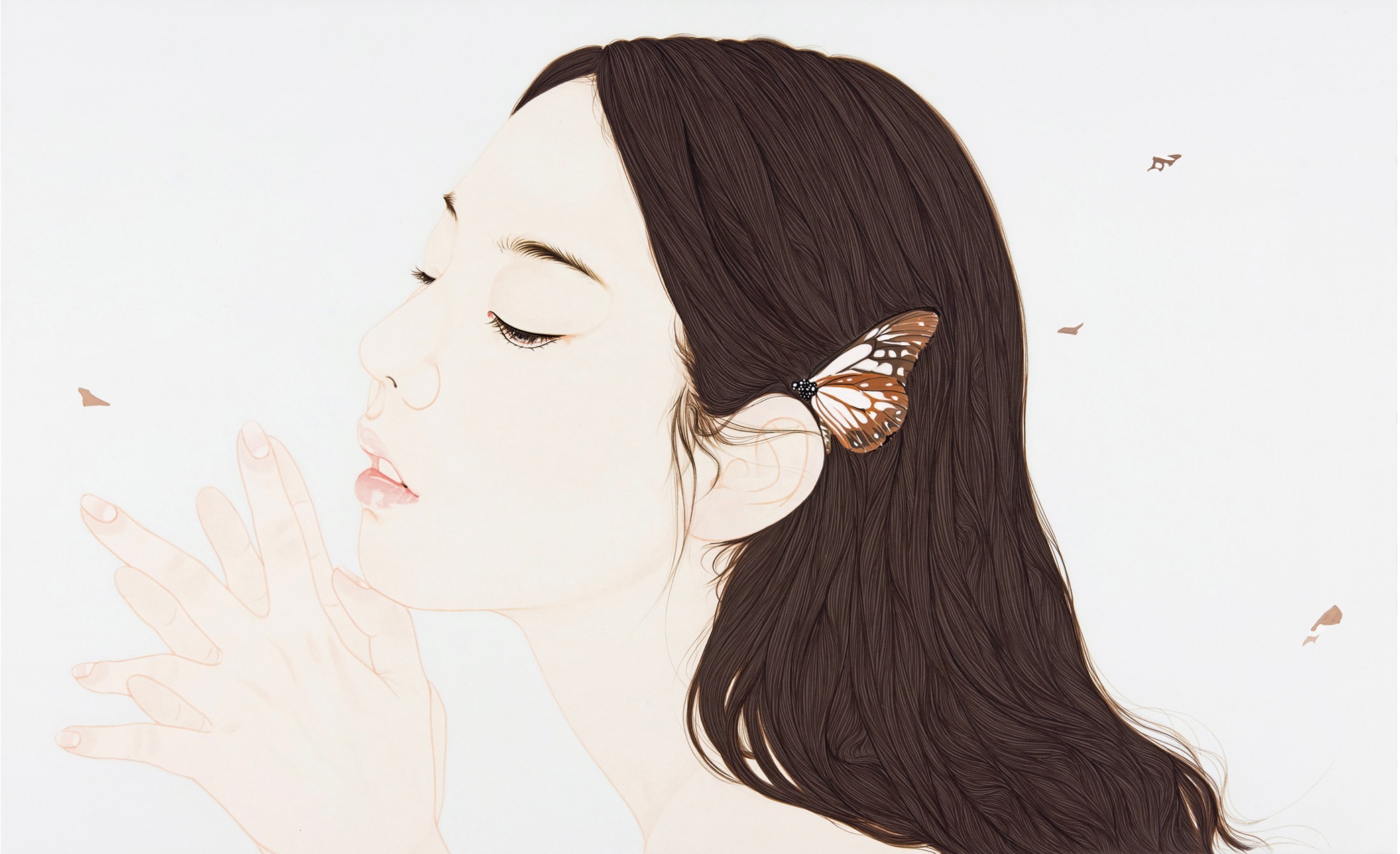 magic moment · 장지에 중채 · 80x130cm · 2014 · magic moment · pigment on korean paper · 박미진 · Park Mijin · (이미지 제공 = 갤러리미작) · (Source = Gallery Mizak)