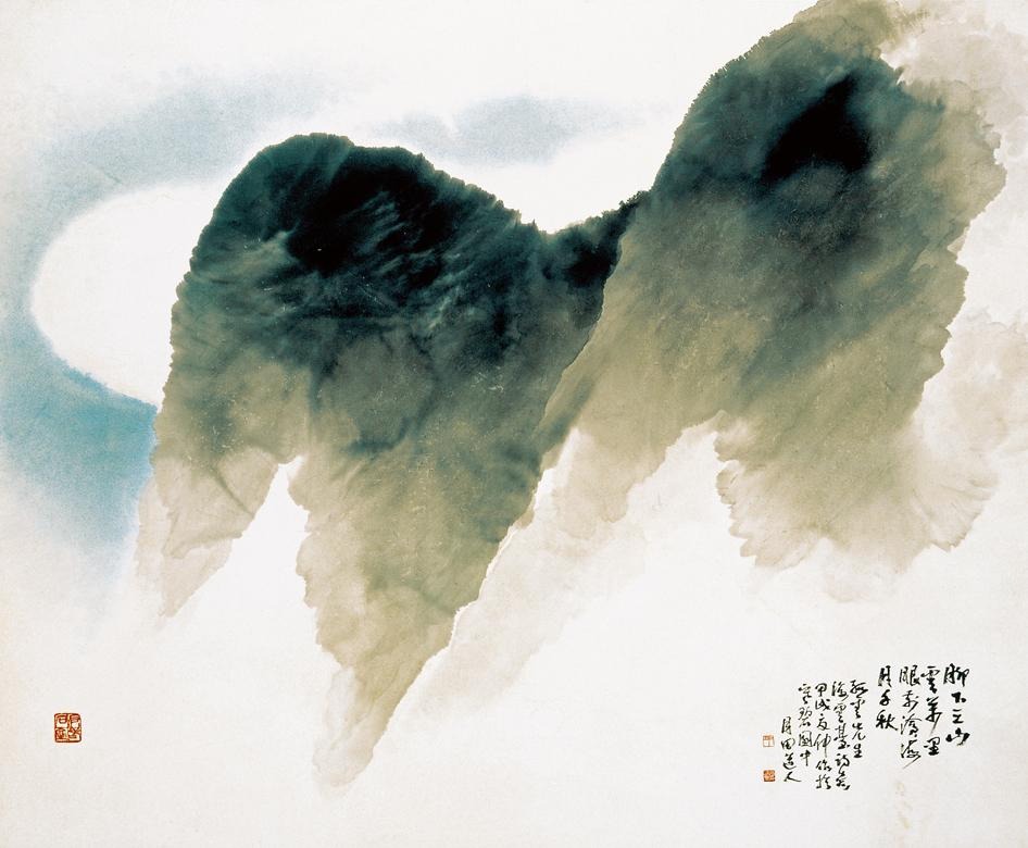 산과 달 · 장우성 · (이미지 출처 = 이천시립월전미술관) · (Source = Woljeon Museum Of Art ICHEON)