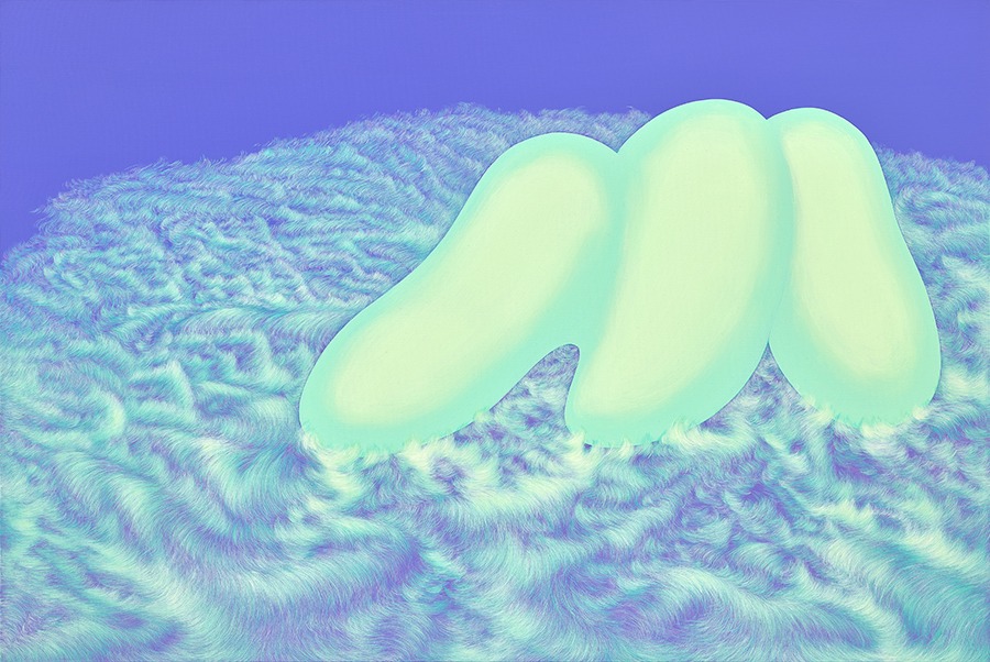 조금만 더 힘을 내렴 Cheer up a bit more · Acrylic on canvas · 80×120㎝ · 2022 · 정유미 · (이미지 출처 = 플레이스막1) · (Source = Placemak)
