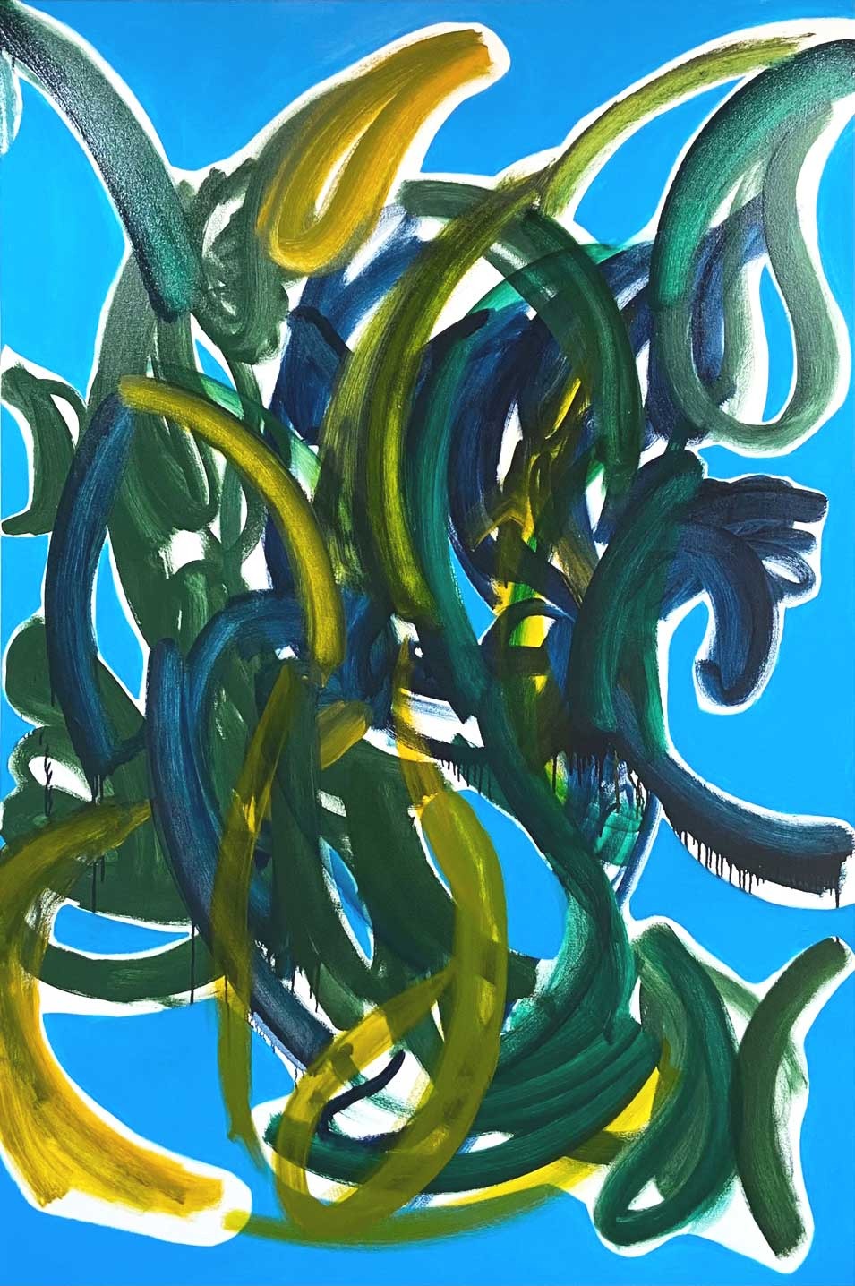 드러내기 · oil on canvas · 194 x 131 cm · 2022 · 김시원 · Ghim Siwon · (이미지 출처 = 갤러리가비) · (Source = Gallery Gabi)
