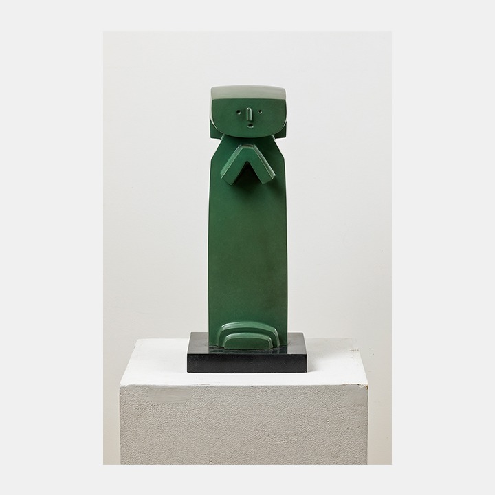 소녀의 기도 · Bronze · 54 x 17.5 x 15 cm · 2020 · 최종태 · Choi Jongtae · (이미지 출처 = 가나아트 나인원) · (Source = Gana Art Nineone)