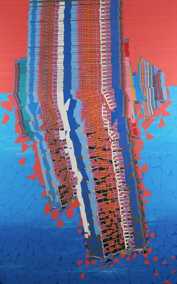 18456 · 장지에 혼합재료 · 160x100cm · 2022 · 18456 · 안인경 · An Inkyong · (이미지 출처 = 갤러리너트) · (Source = Gallery Knot)
