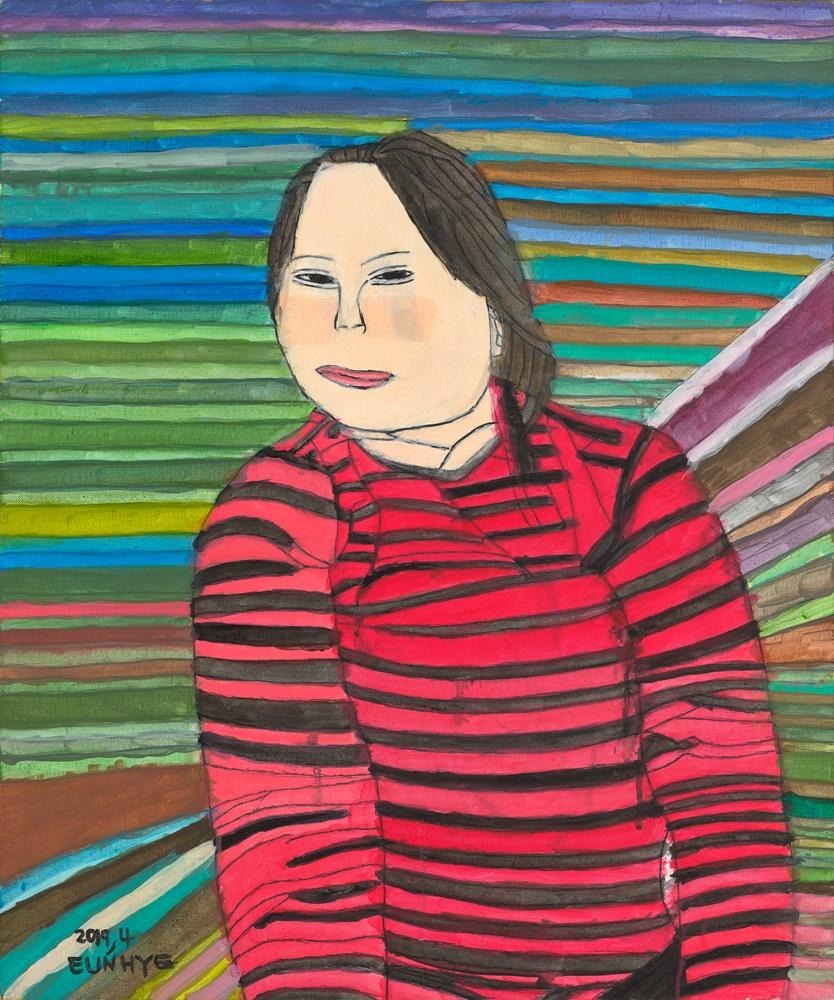 니얼굴 은혜씨 · 피그먼트프린트, 리터칭, 바니시 · 65.1 x 53 cm · 2019 · 정은혜 · (출처=신세계갤러리)