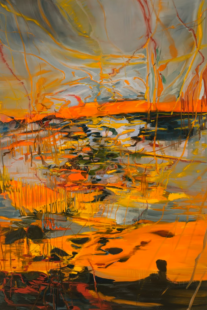 Do not Leave · 캔버스에 유채, 오일 스틱 · 193.9x130.3cm · 2022 · 김지선 · (이미지 제공 = 화이트블럭 천안창작촌) · (Source = Whiteblock residency)